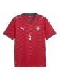 Moške Nogometnih dresov Portugalska Diogo Dalot #5 Domači SP 2026 Kratki rokavi Moške Nogometnih dresov Portugalska Diogo Dalot #5 Domači SP 2026 Kratki rokavi